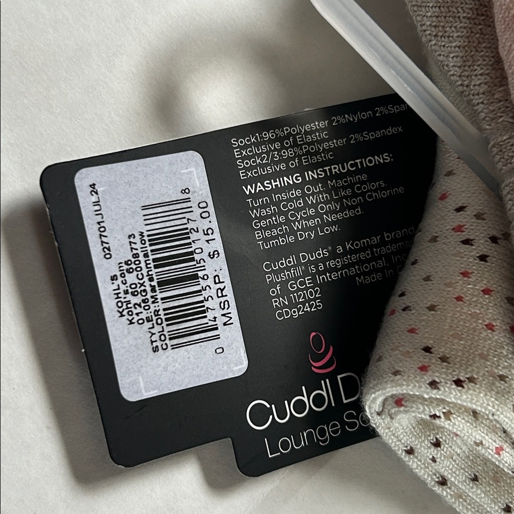 NWT Cuddl Duds girls plush fill boot socks size small - Picture 4 of 4